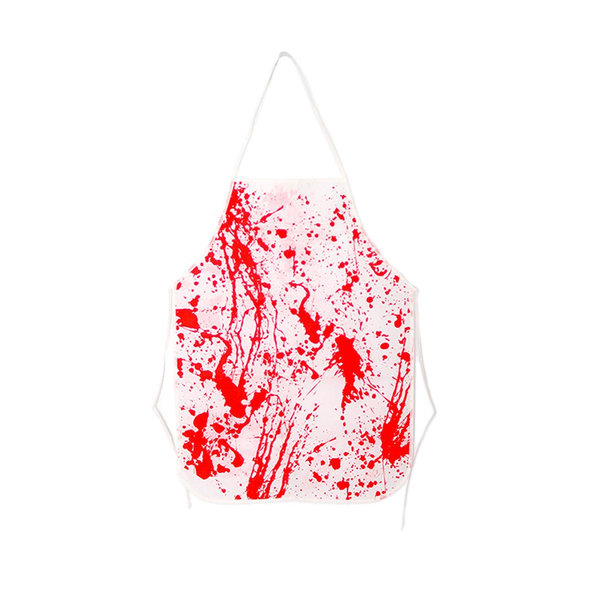 

Halloween Makeup Props Blood Apron Halloween Spoof Bag Blood Apron Blood Handprint Butcher Apron Halloween Scarlet Apron