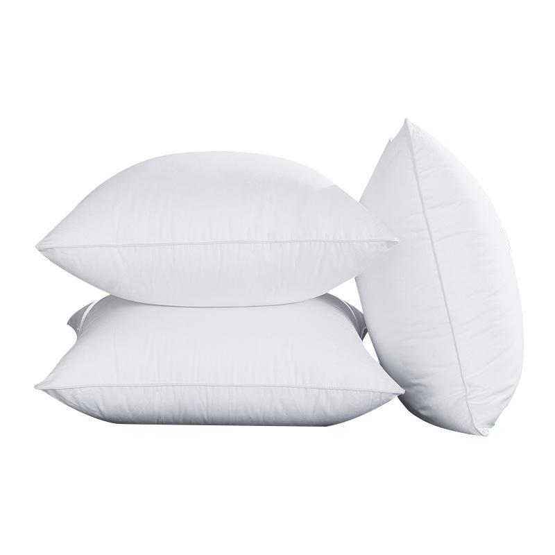 Down Feather Pillow Insert with Peach Skin Fabric, All-Cotton Cushion, Lumbar Pillow, Backrest Core (Available In Sizes 45, 50, 55, 60).