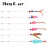 2pcs Fish Feather Cat Toy With Bell Mouse Interactive Steel Wire Cat Stick Pet Toys Kitten Teaser