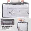 Foldable Under Bed Storage Bag Clothes Storage Bags with Clear Window & Handles Dustproof Clothes Bag for Home Storage