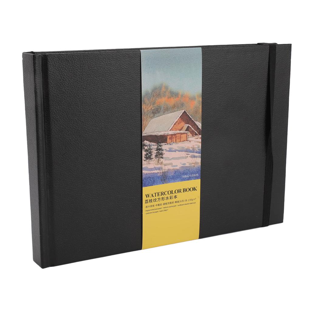 Caderno de Desenho Aquarela 230gsm Espessado 36 Folhas Caderno de Desenho de Viagem Caderno de Desenho Artístico para Estudantes Artistas