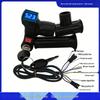 Electric Scooter Throttle Twist Grip with Blue Screen Lock and Three-Speed Voltage Display