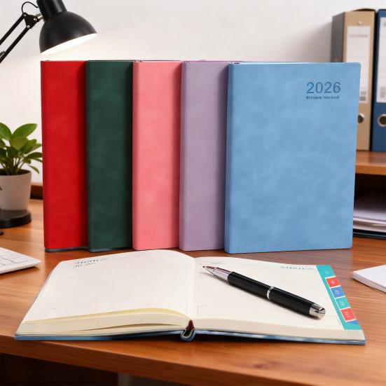 2026 Daily Planner Schedule Book A5 Hardcover Planner with Colorful Tabs Appointment Book Reminder To Do List Yearly Planner