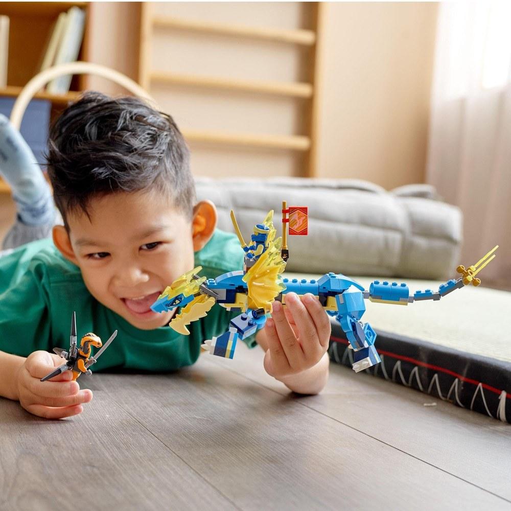 LEGO Jay's Thunder Dragon EVO 71760 Toy Block Gift Dragon Ninja for Boys Aged 6 and Up