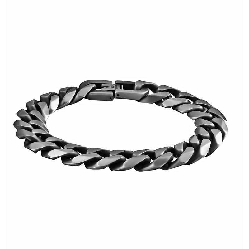 Mens Titanium Steel Vintage Geometric Bracelet Retro Minimalist Hip Hop Biker Style Wristband Daily Wear
