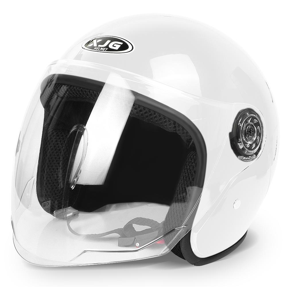 Motorcycle Helmet Men Woman Electric Motor Car Scooter Bike Open Face Half Helmet,Anti-UV Safety Hat Bicycle Cap with Goggles