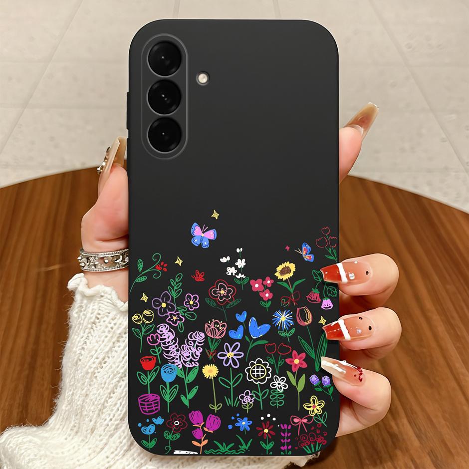

For Samsung Galaxy A26 A36 A55 A56 5G Case Pretty Flowers Soft Silicone Protective Cover For SamsungGalaxyA26 A36 A55 A56 Fundas Samsung Galaxy A56