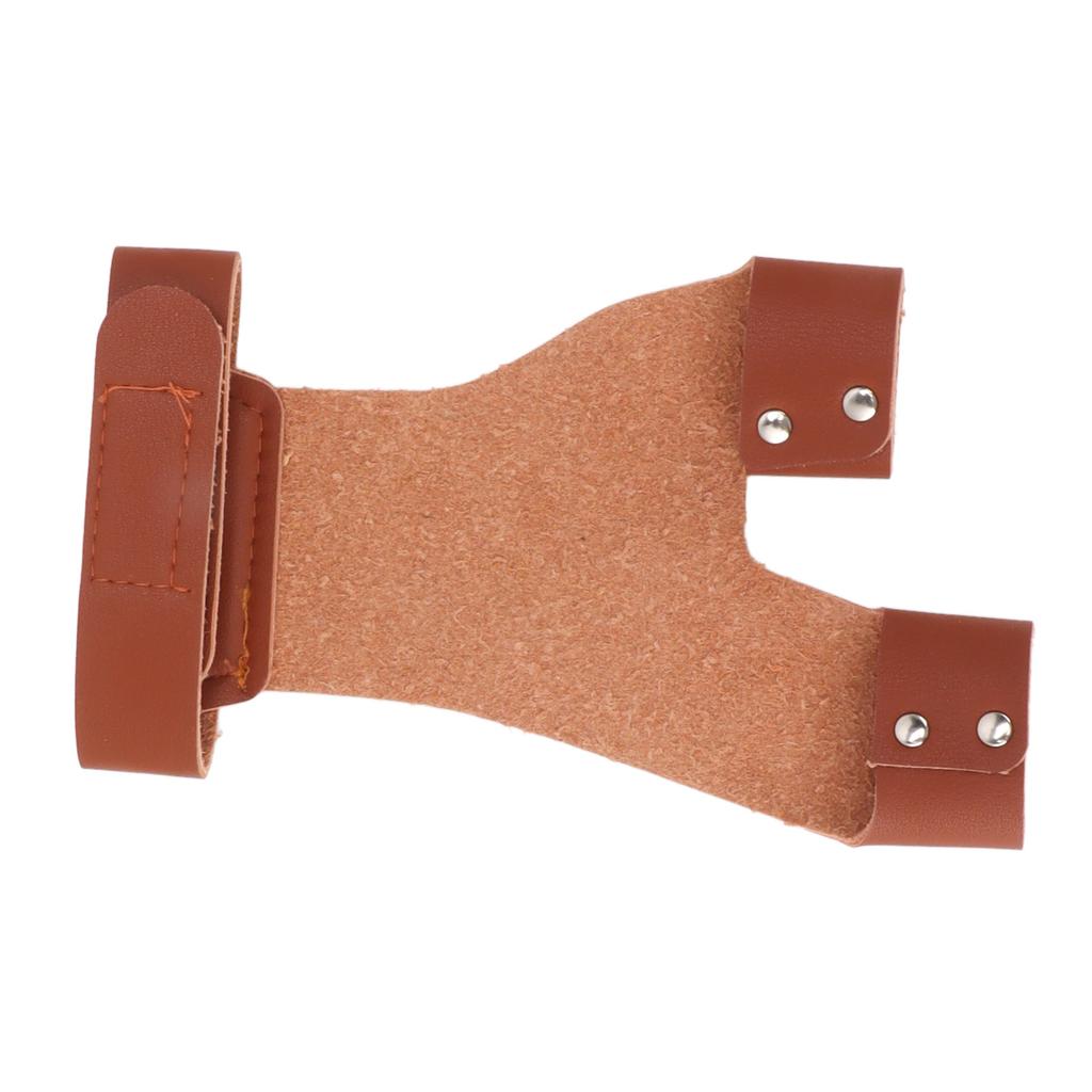 Archery Hand Guard Protector Artificial Leather Comfortable   2 Finger Archery Protective Glove for Archers
