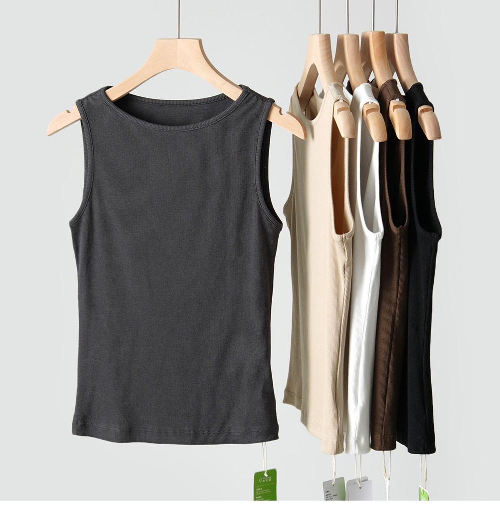 Summer Fashion Women's One-Shoulder Ribbed Sleeveless Top