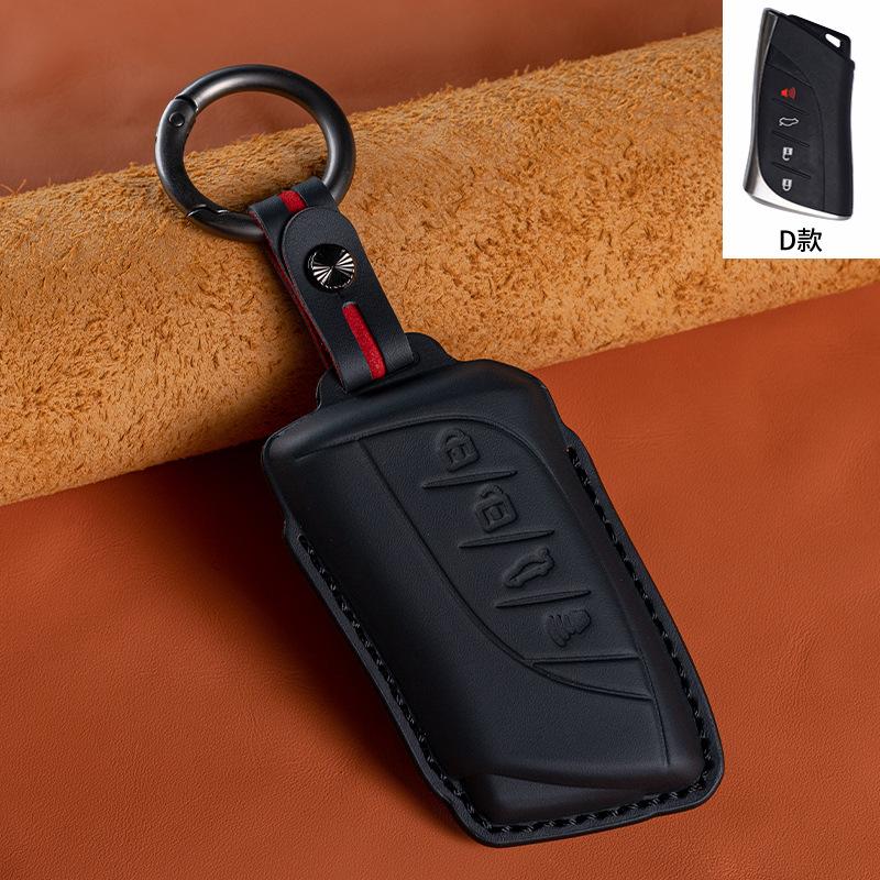 Leather Key Cover For Lexus  Es200 260 Es300 Nx200 Lx570    Car Key Case Holder Ring