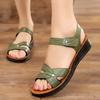 Women's Summer New Wedges Sandals Open Toe Flat Slip on Comfy Slippers Solid Color Soft Beach Sandals for Women Sandalias Mujer