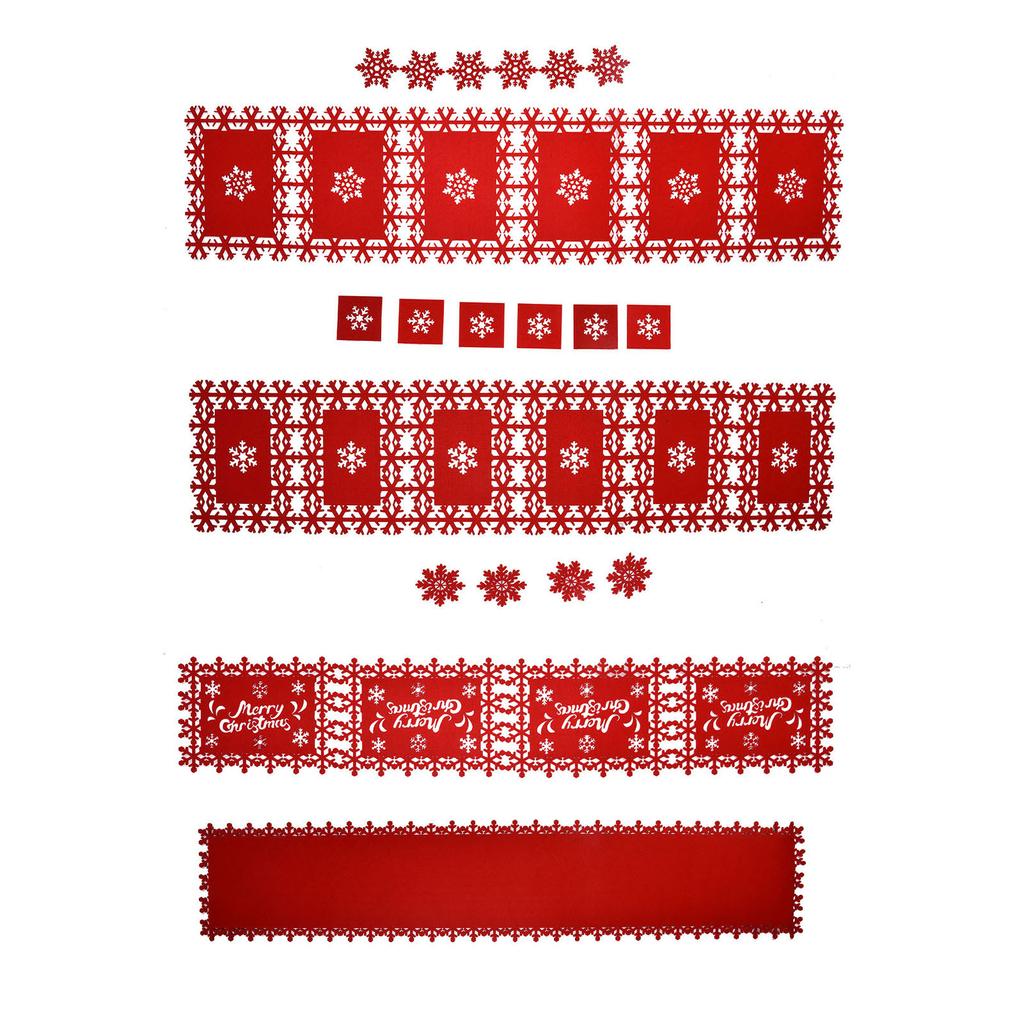Christmas Table Runner Placemat Heat Protection Water Absorption Felt Table Runner Placemat