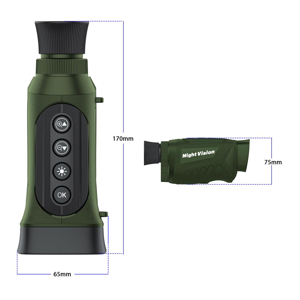 Digital NightVision Monocular 40MP 2.5K Infrared Telescope 984ft NightVision Distance Support