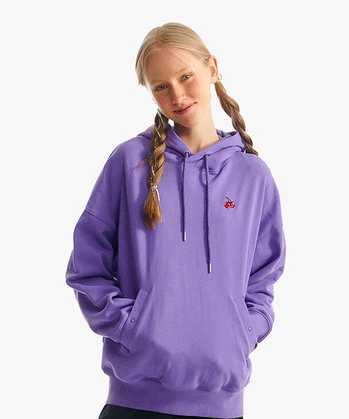 Kirsh Small Cherry Side Pocket Hoodie [Purple] Purple/1One Size