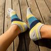 Men's Five-Toe Cotton Low-Cut Socks - Short Tube Style for Spring & Summer
