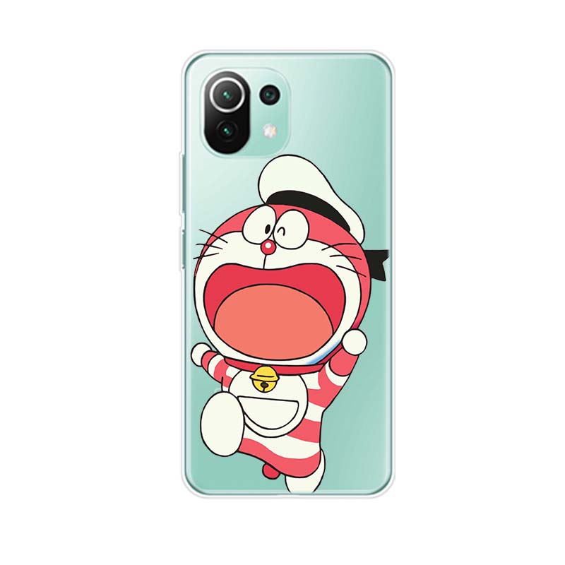 Cute Doraemon Soft Silicone Cover For Xiaomi Mi Note 11 11i 10i 10T 10 9T 9 SE Lite Pro Ultra Phone Case