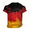 Men's Short Sleeve Crew Neck T Shirt with Soccer Ball Graphic Print Casual Regular Fit Comfortable Top for Daily Wear