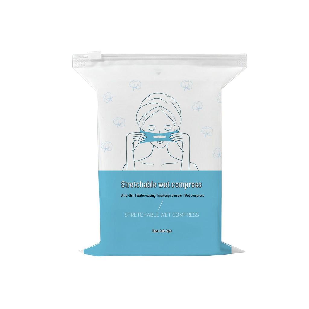 Stretchable Ultra-Thin Disposable Cotton Face Pads with Pre-Cut Nose Opening