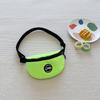 Children Nylon Stylish Waist Pack Simple Solid Color Letter Design For Boys And Girls
