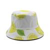 Tropical Print Fruit Pattern Bucket Hat Women Summer Lemon Sports Visor Hat Casual Pot Hat