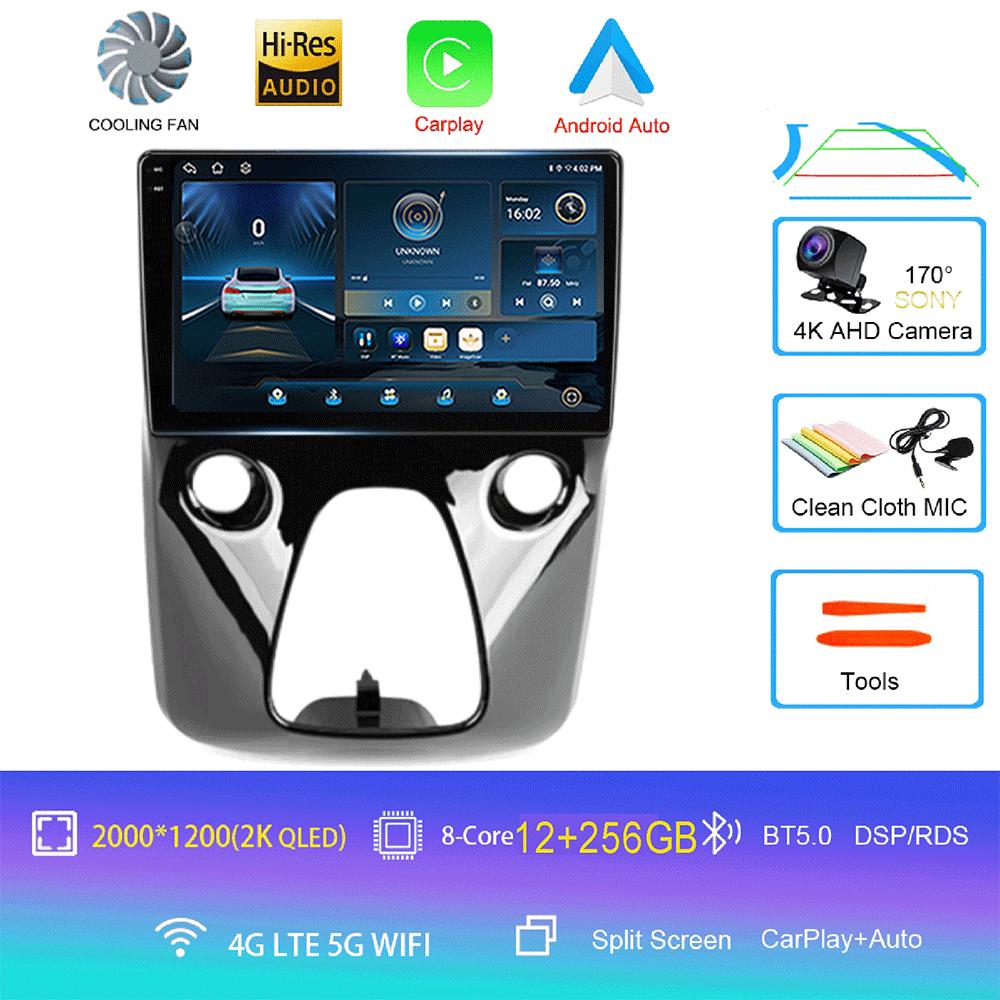 Android 14 Car Radio For Peugeot 108 For Toyota Aygo B40 2014-2021 Multimedia Video Player Navigation Stereo GPS 2din 2 Din DSP