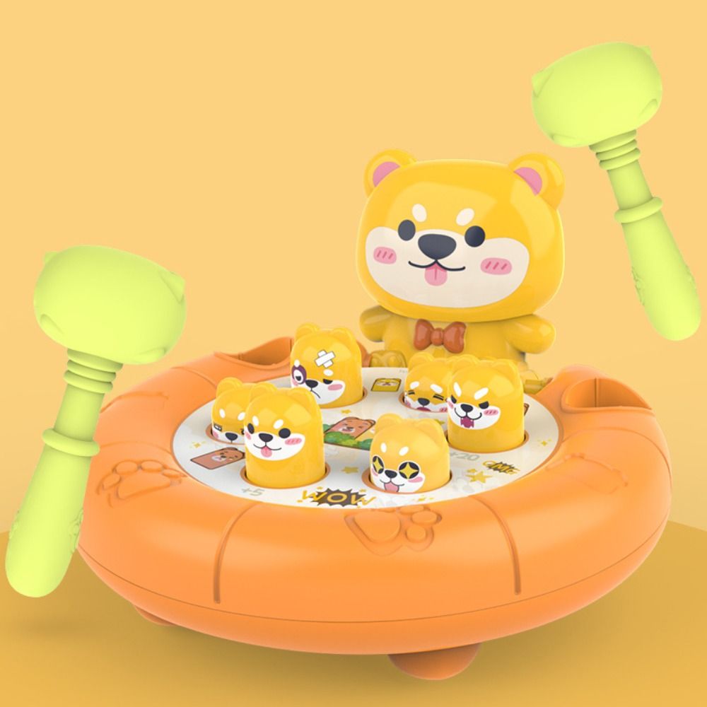 ABS Animal Theme Knocking Game Learning Cognition Hamster Pounding Game Whack-a-mole Toy Kids