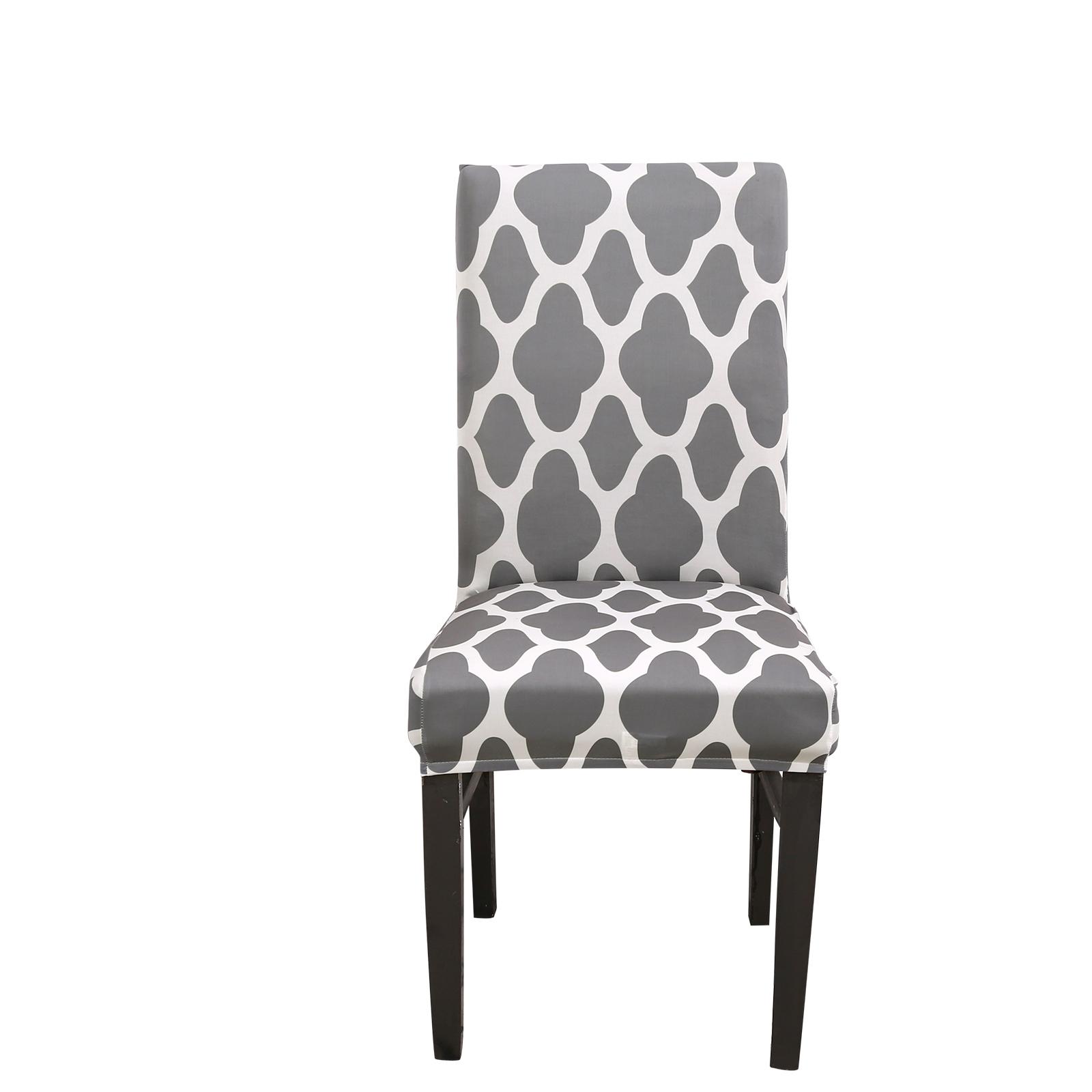

4pcs Home Chair Cover High Elastic Stretchable Machine Washable Chair Slipcover Protectors For Dining Room greyuniversal#0