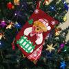 Merry Christmas Stocking Christmas Tree Teddy Bear Snowflake Design Christmas Socks Decoration| Christmas Gift for Children