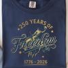 Comfort Colors® 250 Years Freedom T-Shirt, Patriotic Bucking Horse Tee