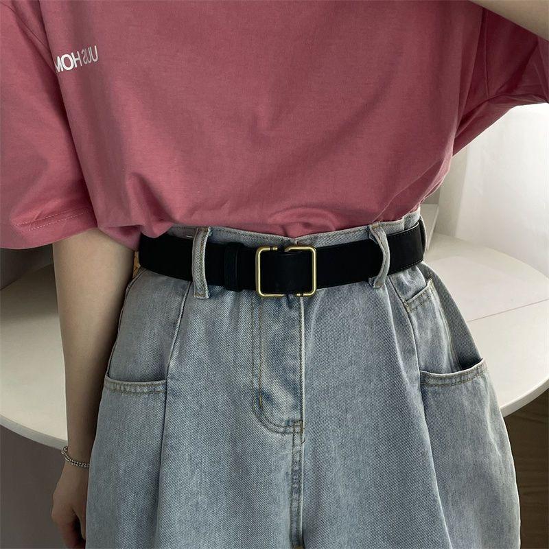 

Стильный и практичный замшевый ремень без проколов для женщин золотого цвета, отлично подходящий для нарядов