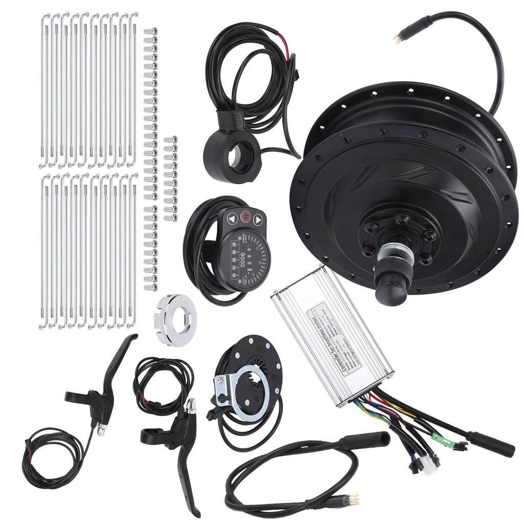 48V 500W Rear Wheel Hub Motor Electric Bicycle Conversion Kit with KT‑900S Display Meter for 12G Wheel