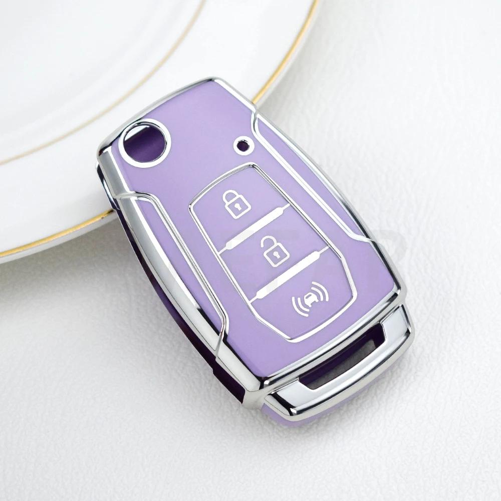 TPU Remote Key Case Cover For Korean Ssang Yong Key Case for SsangYong Kyron 2 Sanka Actyon Korando Tivoli Musso Keychain
