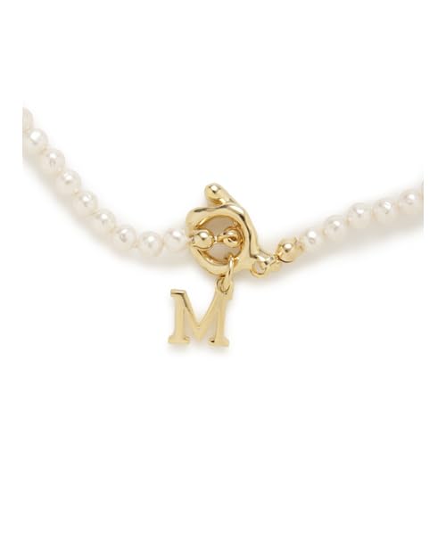 FRAY I.D. Initial Pearl Necklace FWGA251329MF