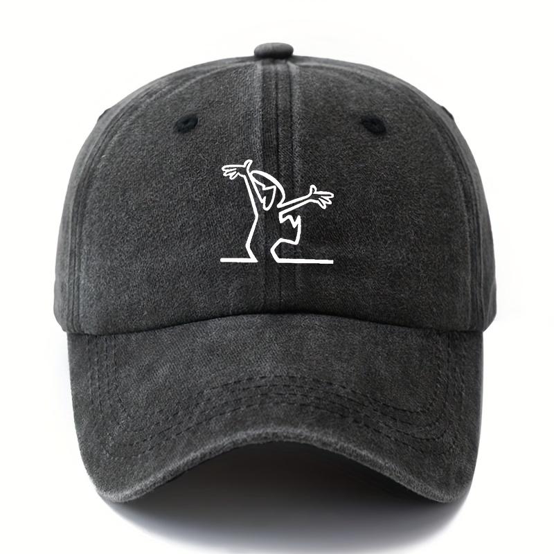 Unisex Fashionable and Versatile Printed Cartoon Character Baseball Cap Outdoor Lightweight Curved Brim Truck Driver Baseball Cap