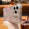 Cute Flowers Transparent Phone Case For iPhone 17 16 15 14 13 12 11 Pro Max 17 Air 14 15 Plus X XR XS Shockproof Silicone Cover
