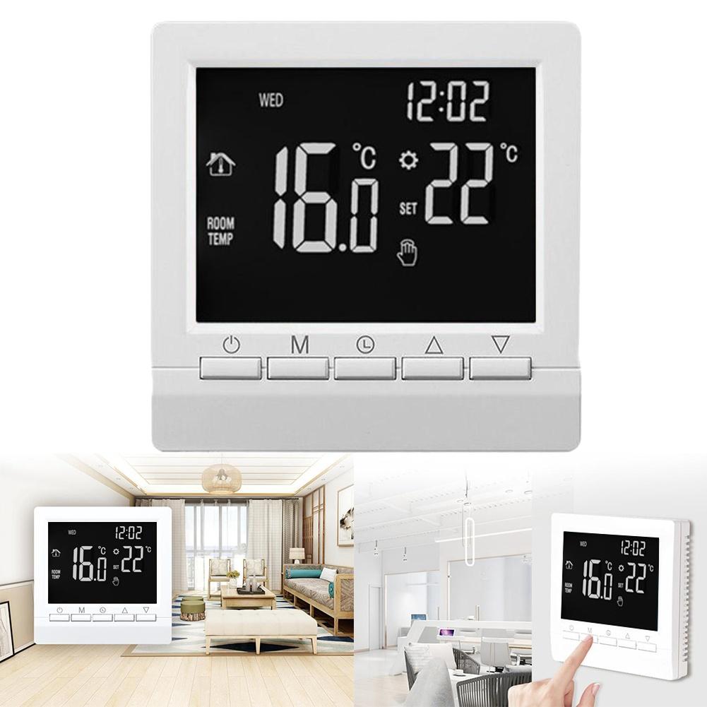Boiler Thermostat Programmable Digital Room Temperature Controller 110-230V For Home Heating Anti Freeze Protection