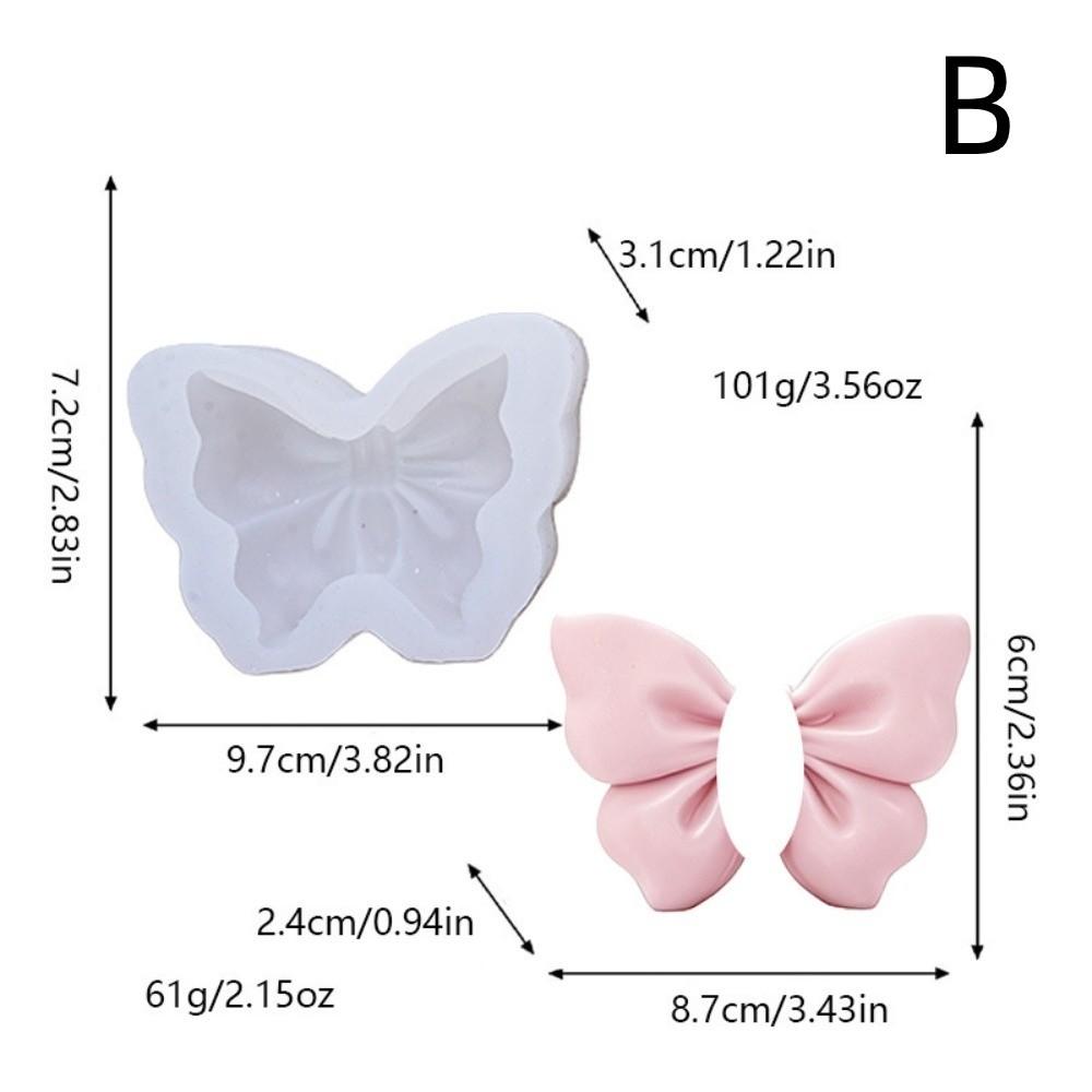 1pc DIY Silicone Candle Mold Flower Relief Rose Butterfly Mold Aroma Candle Plaster