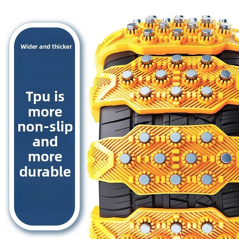 Snow Tire Chains for Car Universal Fit Non Slip Ice Traction Safety Chains for Winter Driving on Snowy Icy Roads SUV Sedan Van