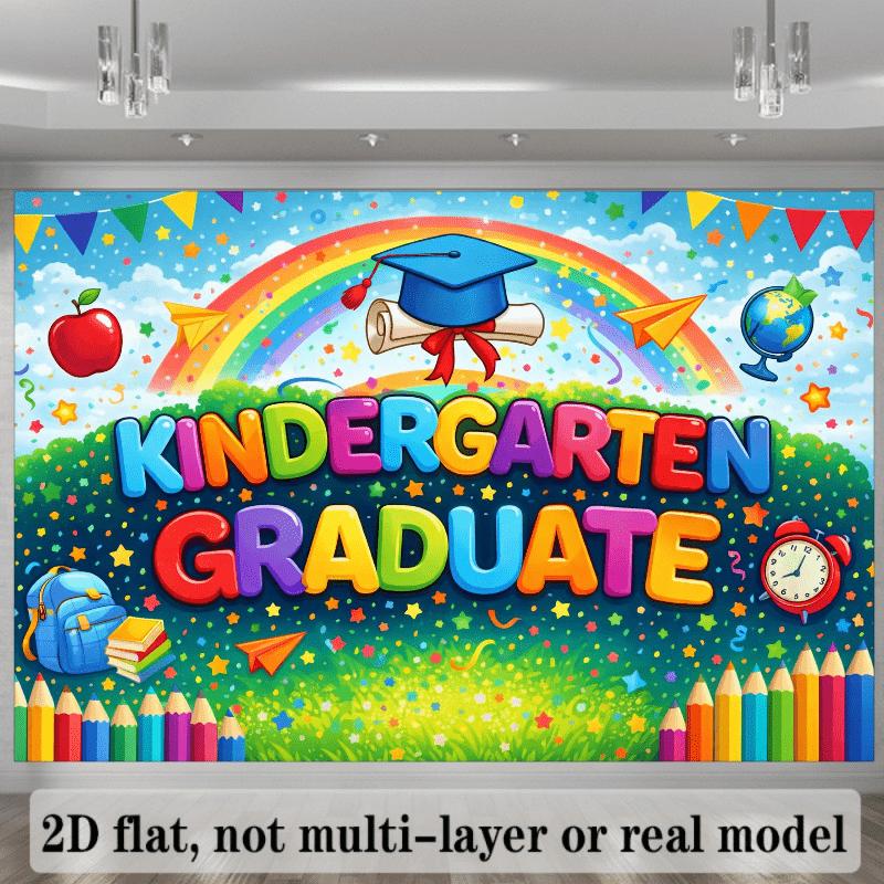 2D Plane, 1 Piece - Kindergarten Graduation Theme, Creating a Joyful Graduation Atmosphere, Suitable for Party Decoration