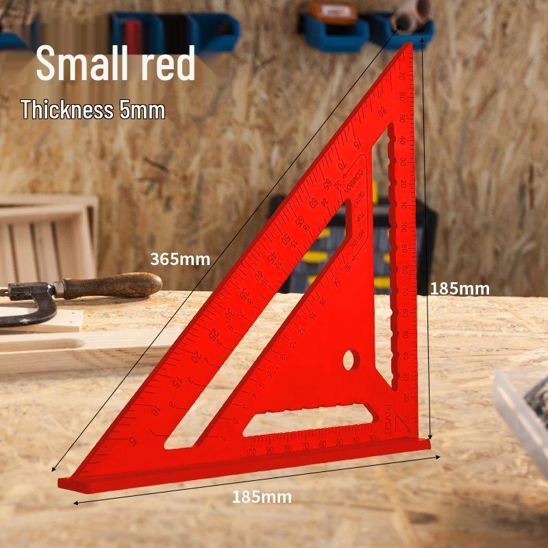 High-Precision Multifunctional Plastic Triangle Ruler (90° & 45°) for Woodworking Decoration