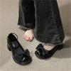 Women's Niche High-heeled Versatile Retro Bridesmaid Shoes and Casual Leather Shoes