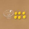 Doll House Simulation Mini Transparent Fruit Tray Decoration Pieces Fruit Food Play Accessories