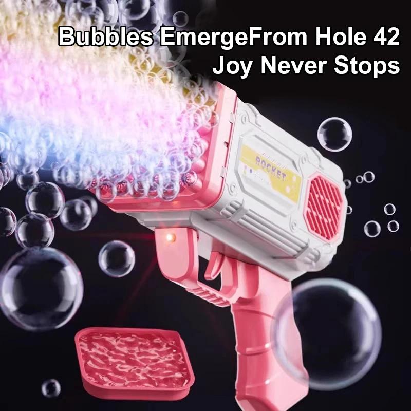 Children's Bubble Machine Parent Child Outdoor Handheld Bubble Gun Children's Christmas Gift Without Battery and Bubble Water