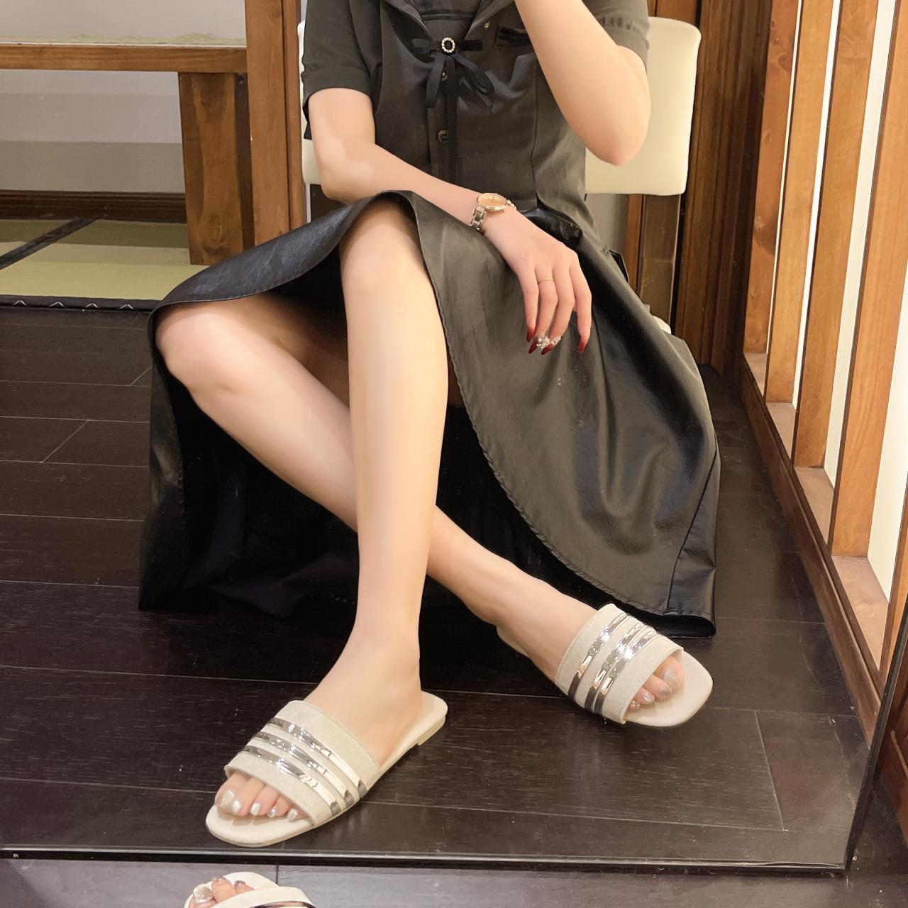 2024 летние женские тапочки на плоской подошве — фото 4