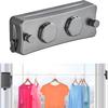 Stainless Steel Retractable Clothesline Heavy Duty Invisible Clothesline  Laundry Drying