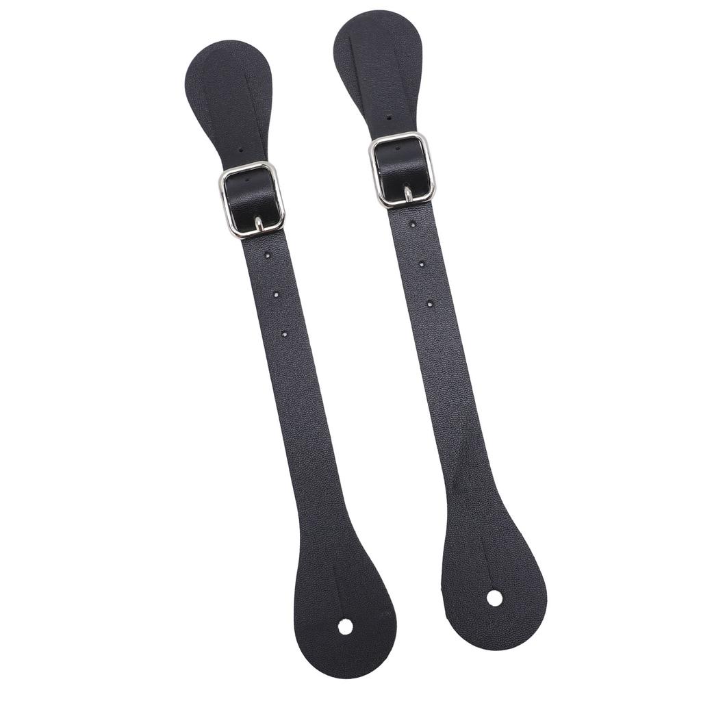 Paar Sporenriemen aus Synthetikleder Verstellbare Länge 22cm lang Western Cowboy Sporenhalter für