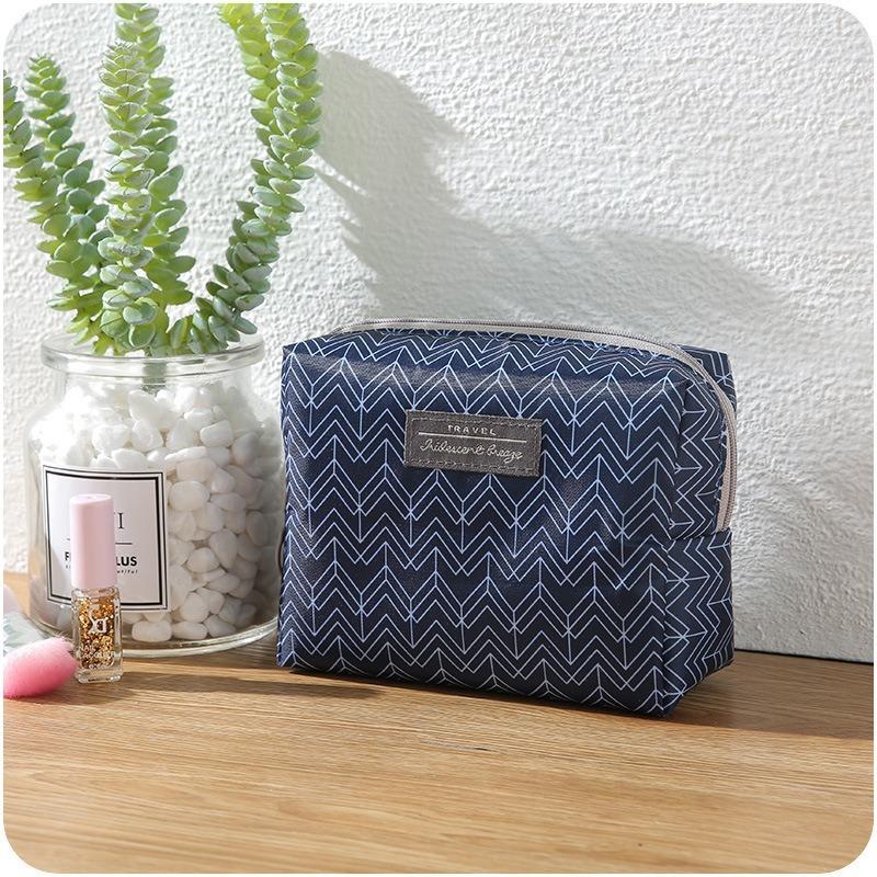 Cotton Portable Cosmetic Bag Mini Female Cosmetic Organizer Box Wash Makeup Home Travel Toiletry Storage Bag Beauty Case