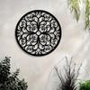 1pc Vintage Rustic Farmhouse Metal Wall Art Medallion Scroll Design for Living Room Bedroom Indoor Decor