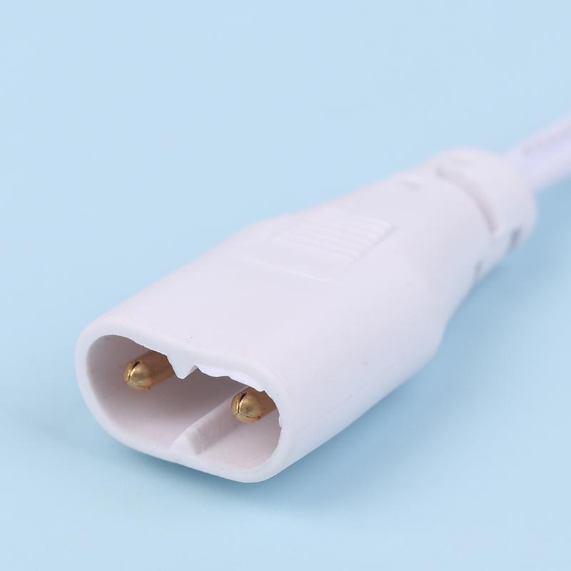 3Pcs Fluorescent Lamp Power Cord Cable T5 Plug Wire Cord Led 2 Hole Docking Cable Bracket Light Male Female Connect Cable