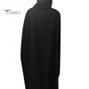 Winter Women Jacket with Hood Medieval Retro Cape Gothic Keep Warm Shawl Ankle Length Loose Cloak Thick Single-Button Closure Outdoor Poncho Pirate